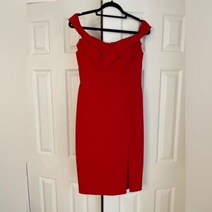 Aidan Mattox Off Shoulder Sweetheart Strapless Dress